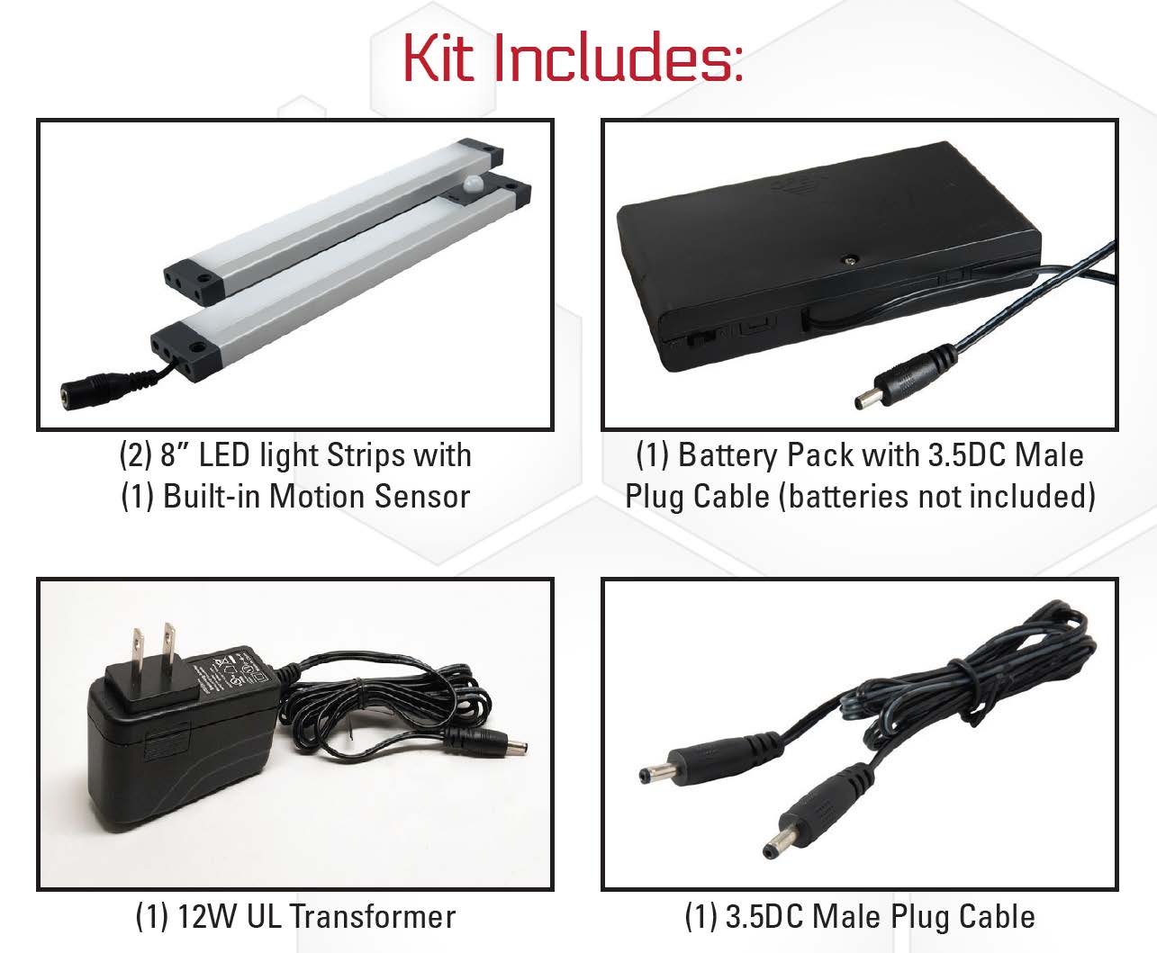 AMSEC 3115049 8" LED Light Kit